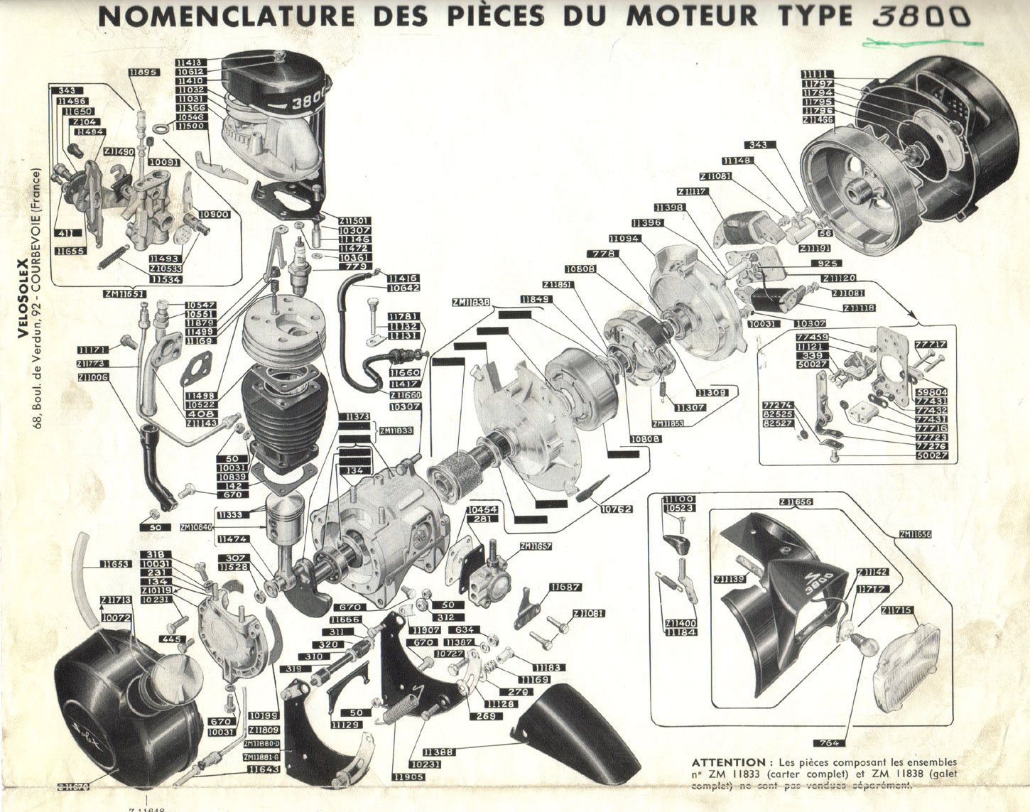 Moteur Type 3800